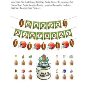 Football Party Decorations,‎ Unbranded Party Supplies, Green